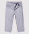 Pantalón de sarga con bordado de bebé niño gris CONCRETE