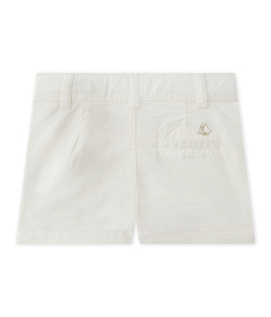 Short bebé de niño en algodón blanco MARSHMALLOW