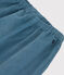 Pantal&oacute;n de terciopelo fino para beb&eacute; azul