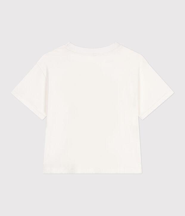 Camiseta Boxy de algod&oacute;n para mujer blanco