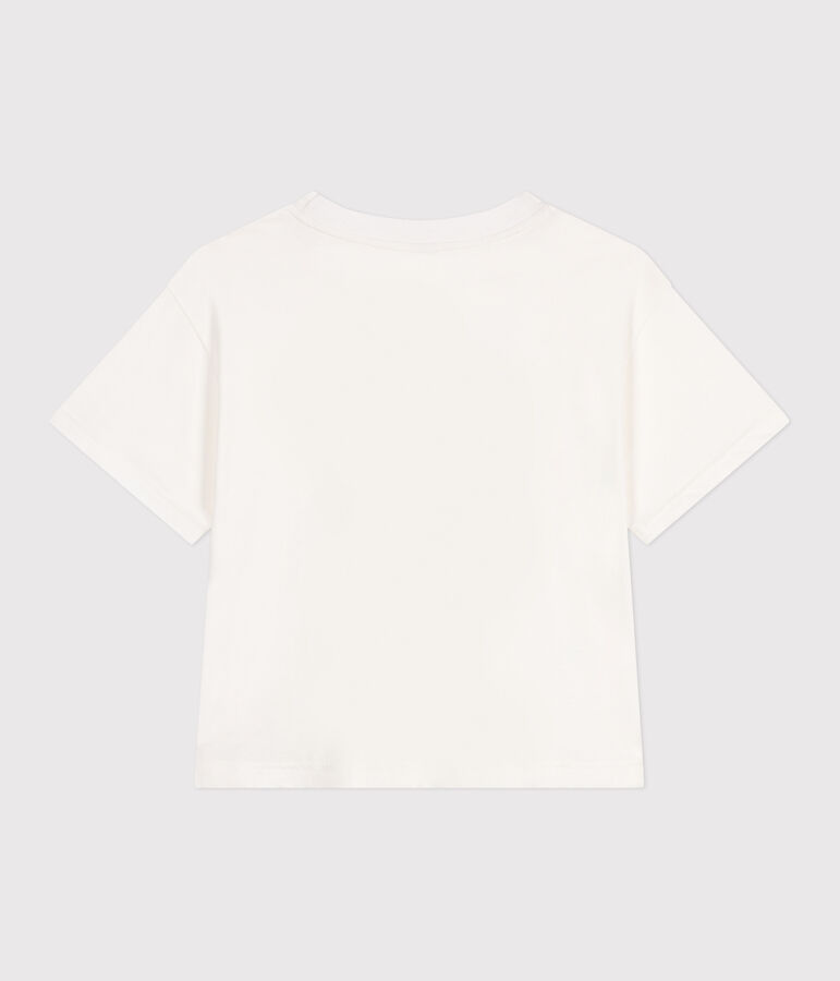 Camiseta Boxy de algod&oacute;n para mujer blanco