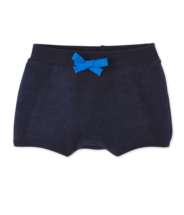 Short b&eacute;b&eacute; gar&ccedil;on en bouclette &eacute;ponge azul