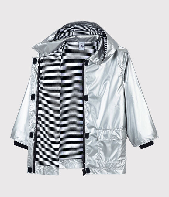 Impermeable plateado para niña/niño gris ARGENT