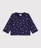 C&aacute;rdigan de algod&oacute;n con estampado de flores para beb&eacute; azul/multicolor