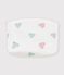 Pochette b&eacute;b&eacute; en coton imprim&eacute; c&oelig;urs blanco/multicolor