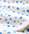 Muselina de maternidad de algodón ecológico de bebé blanco MARSHMALLOW/azul COOL