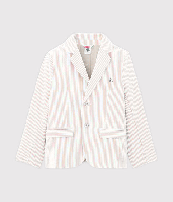 Chaqueta de niño beige BEIGE/blanco MARSHMALLOW