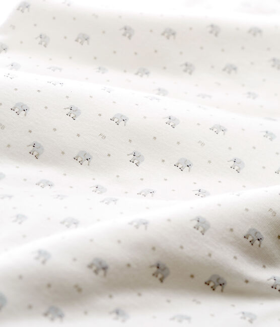 Saquito estampado para bebé unisex blanco MARSHMALLOW/blanco MULTICO