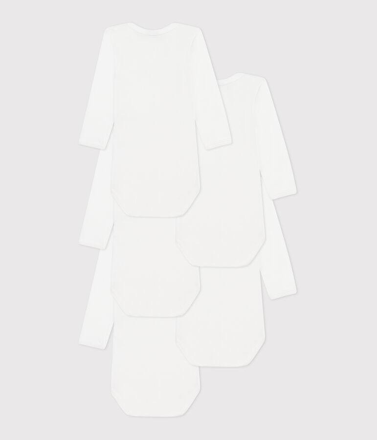 Juego de 5 bodis de algod&oacute;n de manga larga d&iacute;as de la semana para beb&eacute; multicolor