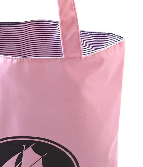 Bolsa para la compra impermeable y lisa para mujer rosa BABYLONE