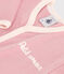 Pijama de algodón liso para bebé rosa CHARME