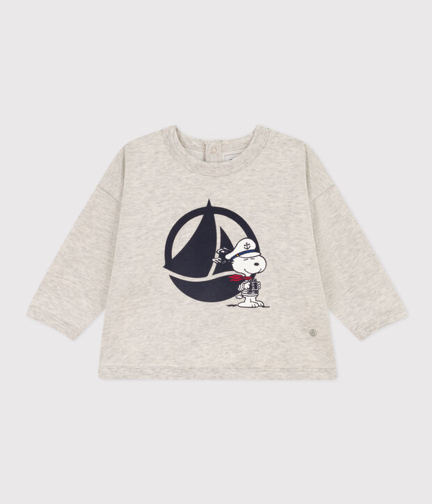 Sudadera Petit Bateau X Snoopy de felpa para beb&eacute; BELUGA CHINE
