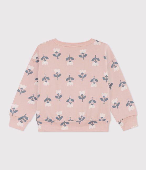 Sudadera de felpa para niña rosa SALINE/blanco MULTICO