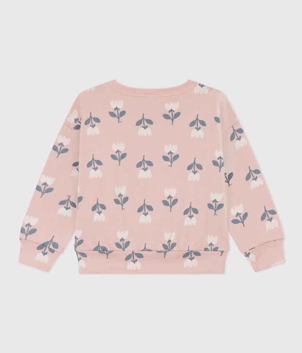 Sudadera de felpa para ni&ntilde;a rosa/multicolor