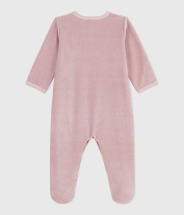 Dors bien en velours b&eacute;b&eacute; rosa/multicolor