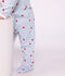Pijama de algod&oacute;n con cuello y estampado de corazones para beb&eacute; blanco/multicolor