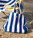 BOLSO DE RIZO BOUCLETTE RAYAS PARA MUJER 