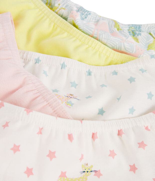 Juego de 5 culottes para ni&ntilde;a multicolor