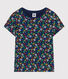 Camiseta estampada de jersey ligero para niña