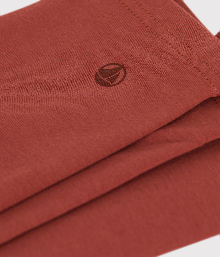 Leggings de punto y elastano para ni&ntilde;a marron