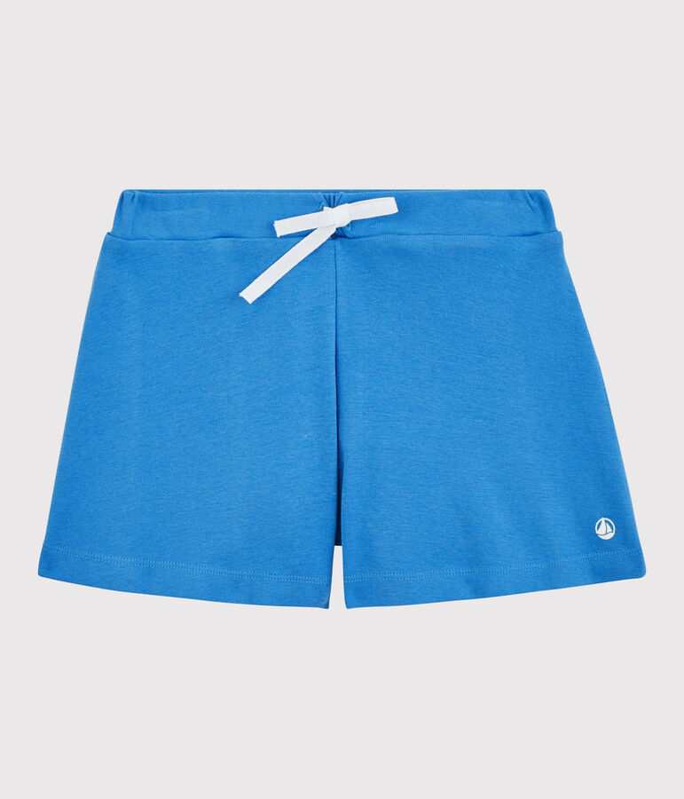 Shorts de algod&oacute;n de ni&ntilde;a azul BRASIER