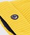 Gorro infantil de punto tricotado con forro polar amarillo JAUNE