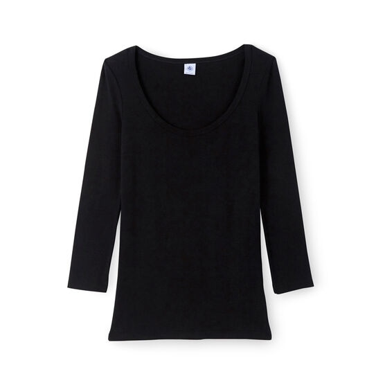 Camiseta icónica para mujer negro Noir