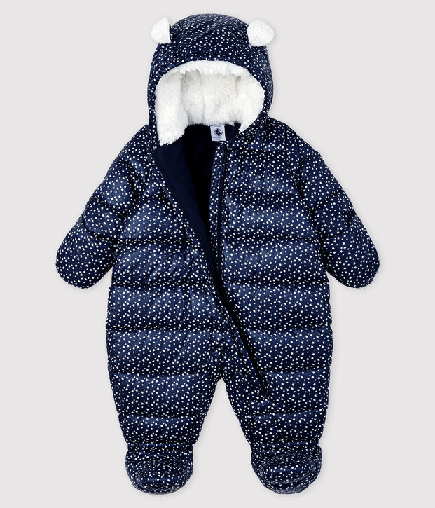 Mono de piloto para beb&eacute; ni&ntilde;a/ni&ntilde;o azul/blanco
