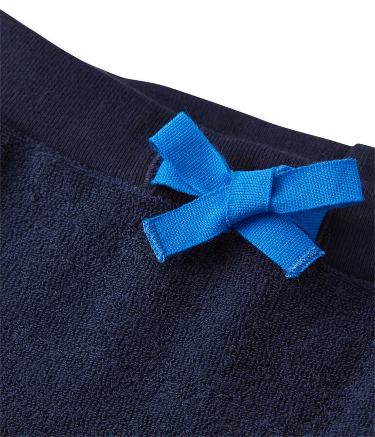 Short b&eacute;b&eacute; gar&ccedil;on en bouclette &eacute;ponge azul