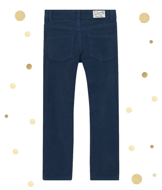 Pantalón de pana para niño azul SMOKING