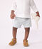 Shorts de seersucker a rayas para bebé blanco MARSHMALLOW/azul BRUT