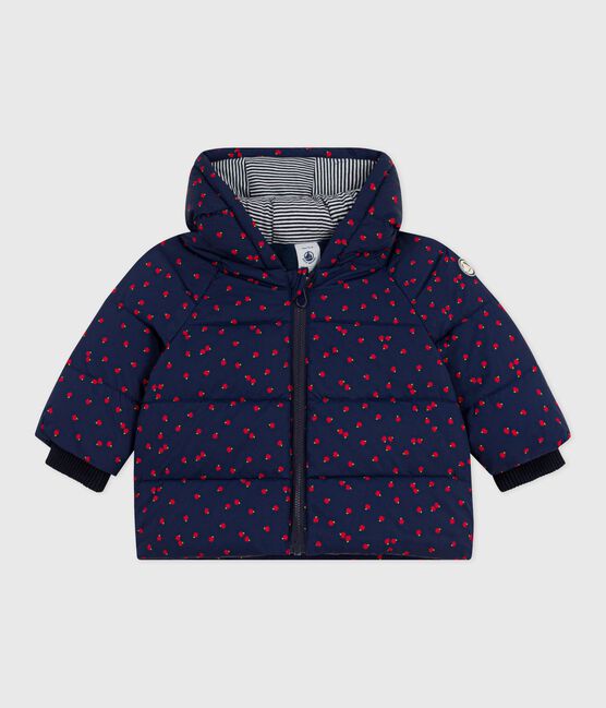 Plumífero estampado para bebé azul SOIR/ MILK