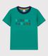 Camiseta de manga corta de algodón de niño
