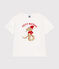 Camiseta de manga corta de punto fino para niño blanco MARSHMALLOW