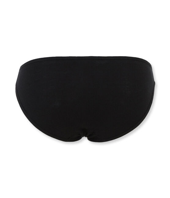 Braguita de algodón ligero para mujer negro NOIR