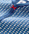 Pelele sin pies de punto tubular azul para bebé niña azul MAJOR/blanco ECUME