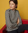 Camiseta de mujer gris ORAGE/blanco MARSHMALLOW