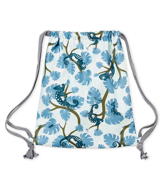 Bolsa de maternidad impermeable estampada blanco MARSHMALLOW/verde CROCODILE