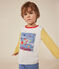 Pijama infantil liso de algodón con motivo espacial azul BEACH/ MULTICO