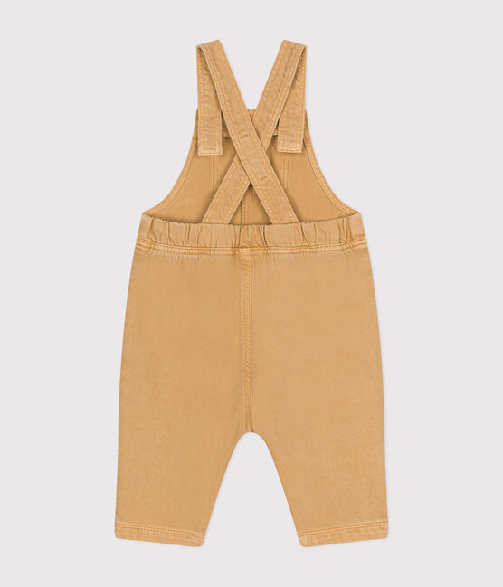 Peto largo de tejido denim de color para bebé beige TOURONE
