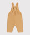 Peto largo de tejido denim de color para bebé beige TOURONE