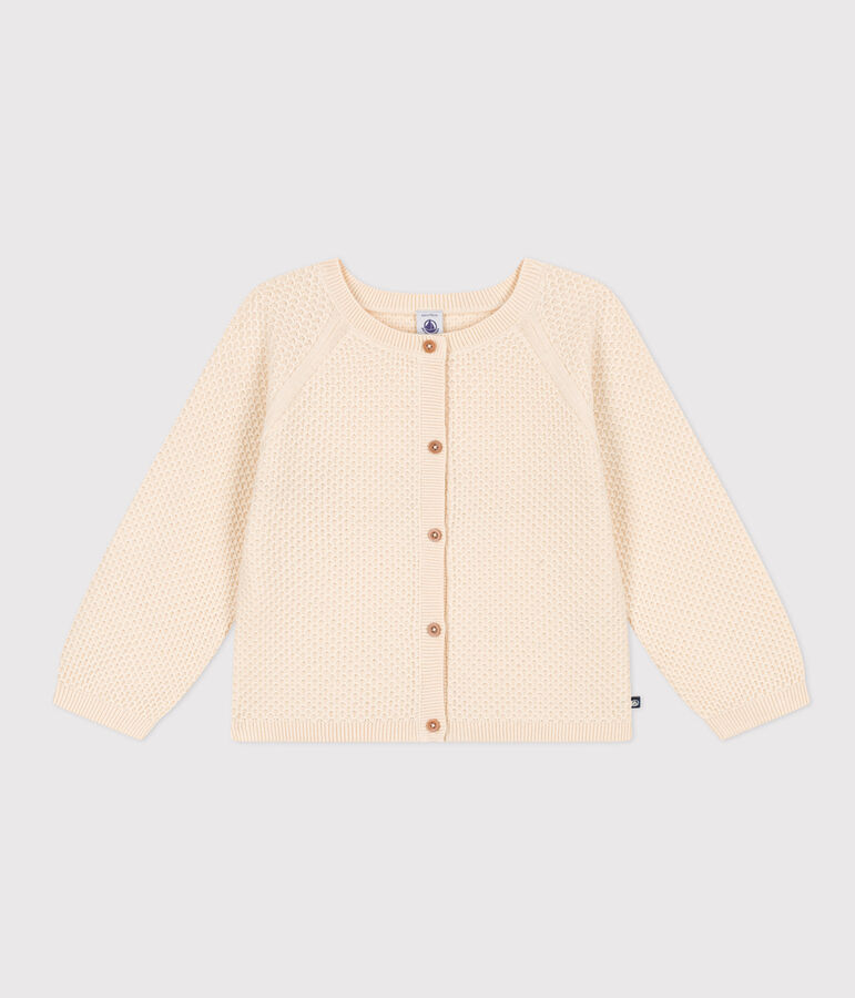 C&aacute;rdigan de algod&oacute;n para ni&ntilde;a crudo AVALANCHE