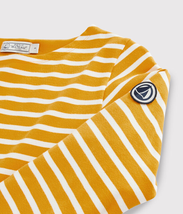 Marinera ic&oacute;nica para mujer amarillo/blanco