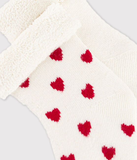Juego de 2 pares de calcetines de bebé de punto variante 1