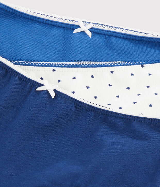 Juego de 3 culottes con minicorazones para ni&ntilde;a peque&ntilde;a multicolor
