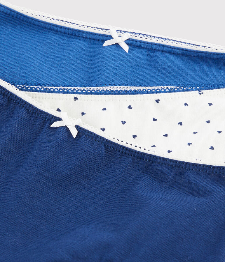 Juego de 3 culottes con minicorazones para ni&ntilde;a peque&ntilde;a variante 1