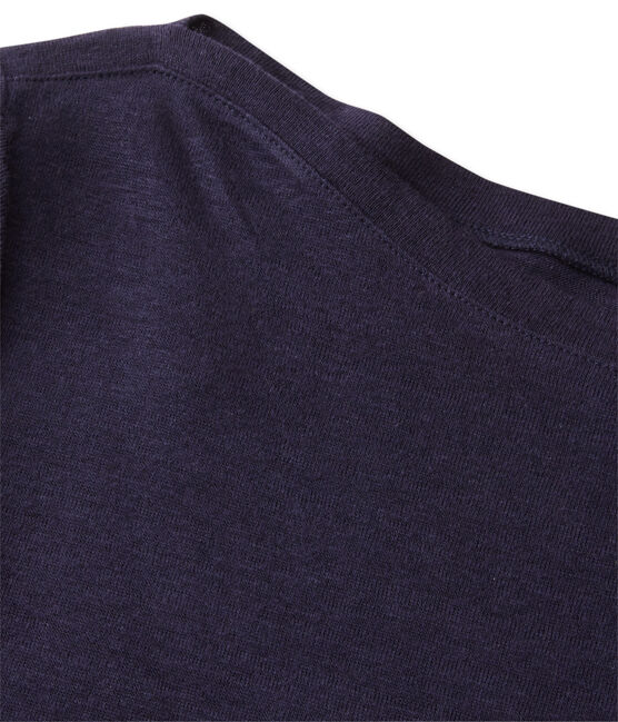 Vestido de lino para mujer azul SMOKING