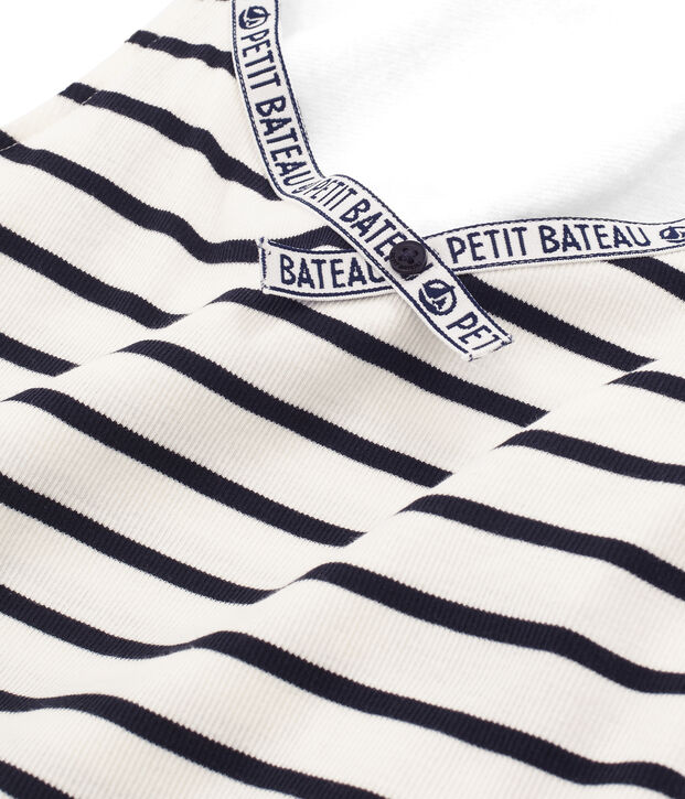 Camiseta de tirantes para mujer blanco/azul