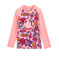 Camiseta anti-UV UPF 50+ ecorresponsable para niña rosa PATIENCE/blanco MULTICO
