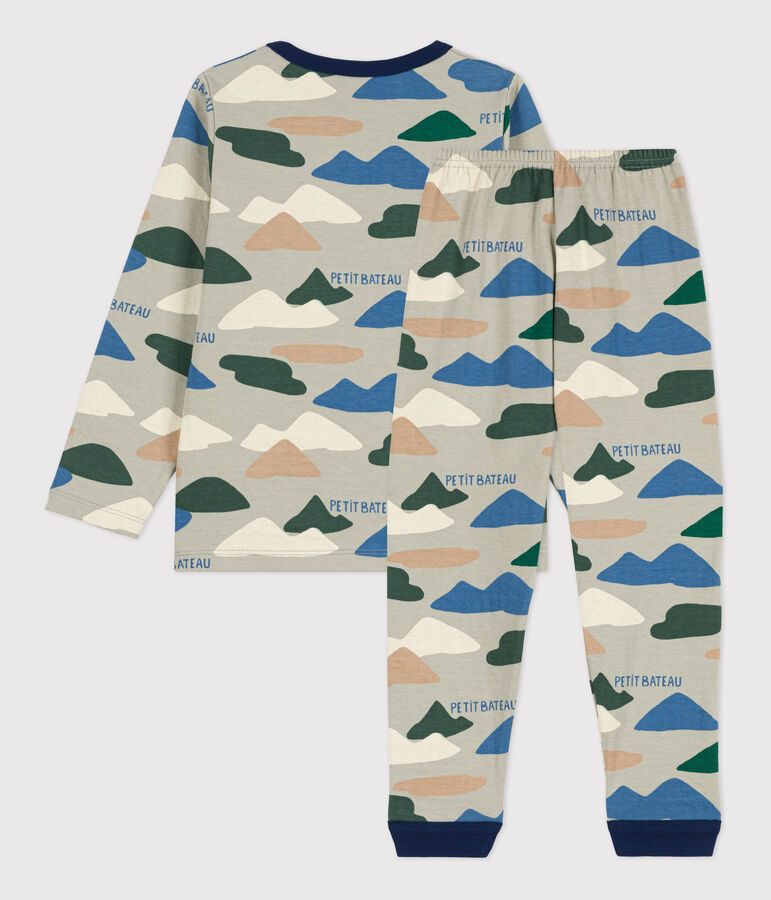 Pijama de t&uacute;bico para ni&ntilde;o  gris/multicolor
